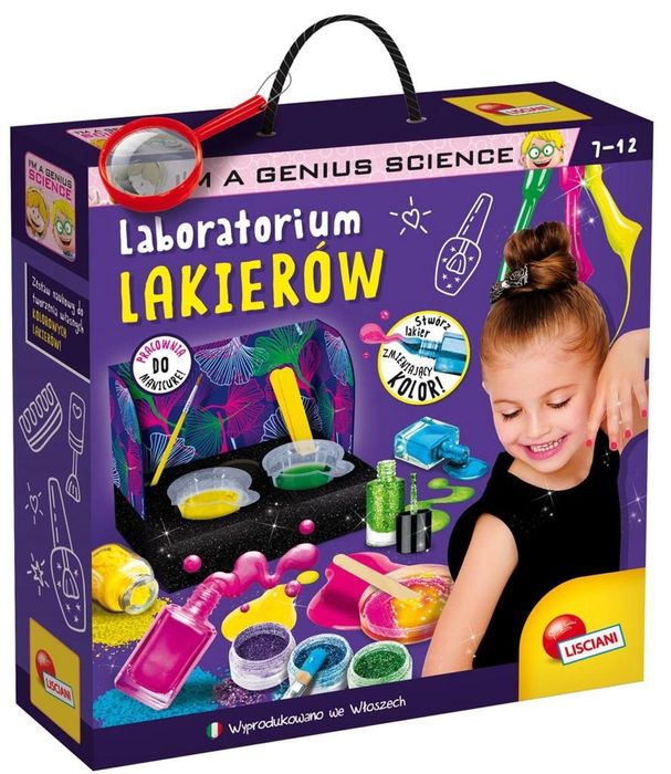 Mały Geniusz - Laboratorium lakierów Lisciani pudełko,298x293 mm
