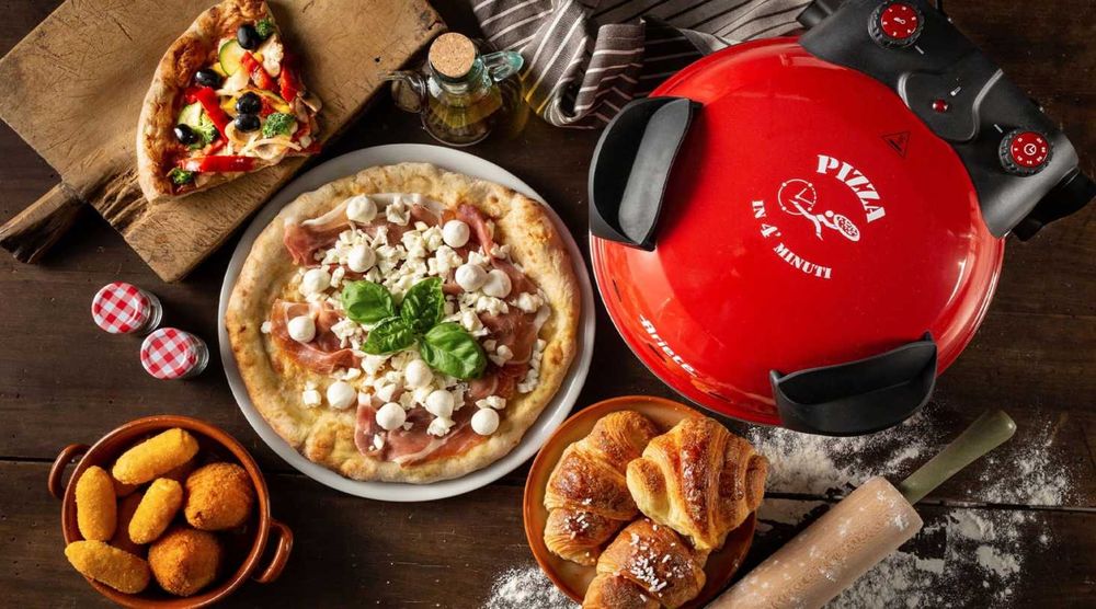Piec Do Pizzy Ariete 909 Czerwony Metalowe Łopatki Nożyk Ebooki