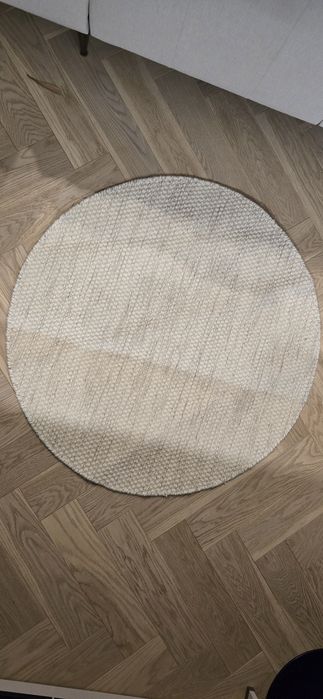 Ręcznie tkany dywan wełniany okrągły 100cm