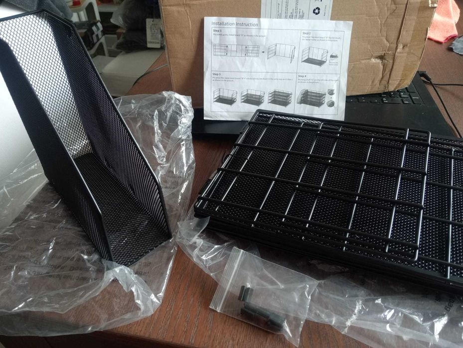 Organizador de Secretária VITVITI Preto – Com Porta-Arquivos