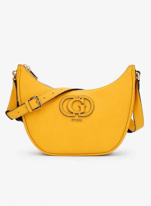 Mala GUESS Crossbody GG — Amarelo Mostarda