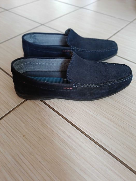 Mokasyny zamszowe męskie r.44