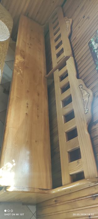 Dwie ławy z dębu białego