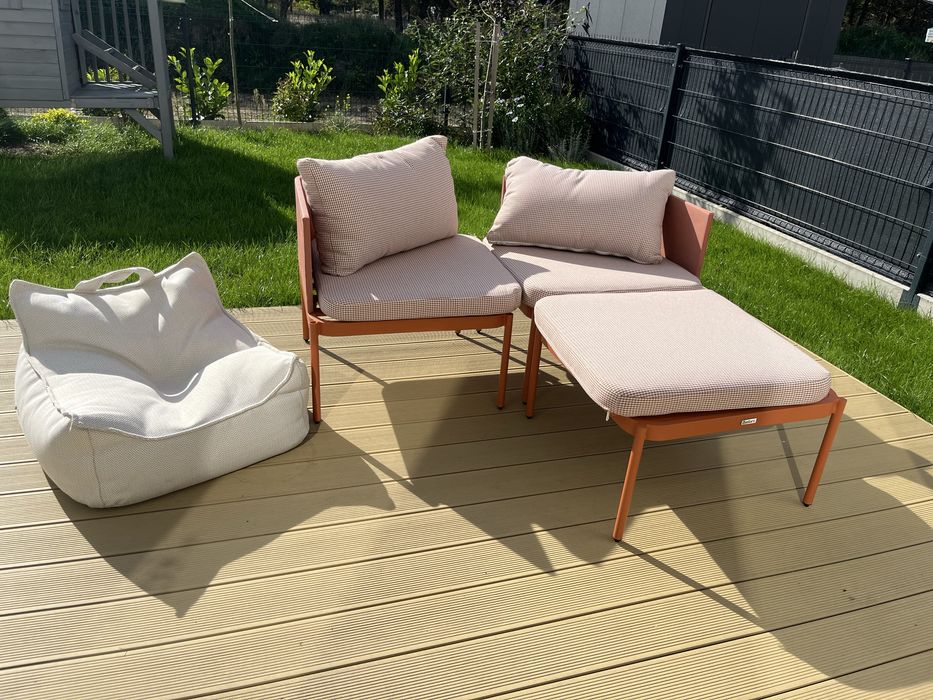 Zestaw ogrodowy Beliani TERRACINA – 2-osobowy, modułowy
