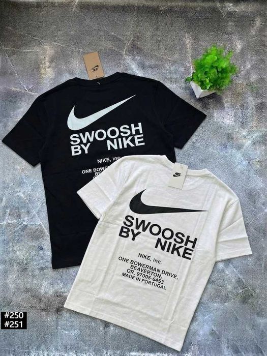 NIKE JORDAN - Новая Футболка Найк Джордан Swoosh By - Черная / Белая