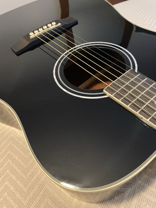 Viola acústica para canhotos nova com saco
