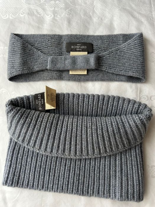 Повязка и шарф снуд Eric Bompard 100% кашемир