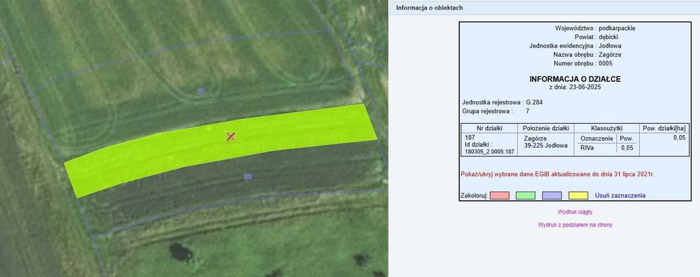 Na sprzedaż działki rolne w Zagórzu, gm. Jodłowa - Widok 4