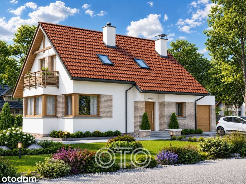 Dom wolnostojący pod Wrocławiem | działka 845m²