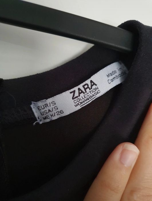 Mini czarna sukienka S ZARA na andrzejki/ święta/ sylwester