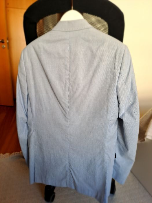 Blazer às riscas da Mr. Blue