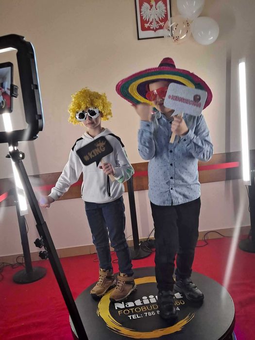 Fotolustro FOTOBUDKA 360, Fotobox, Video - Audio księga, ciężki dym