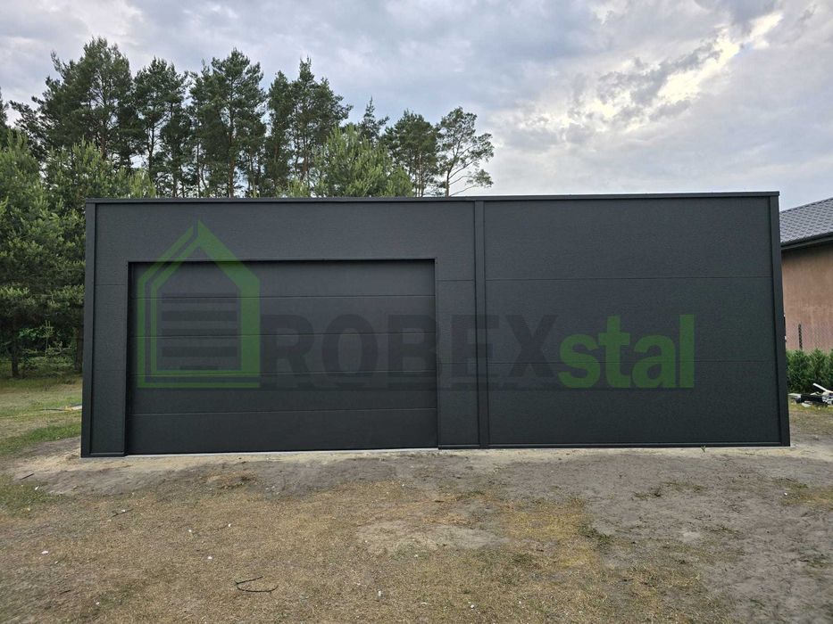 Garaż ocieplany z płyty warstwowej ATTYKA 9x7 montaż cały kraj