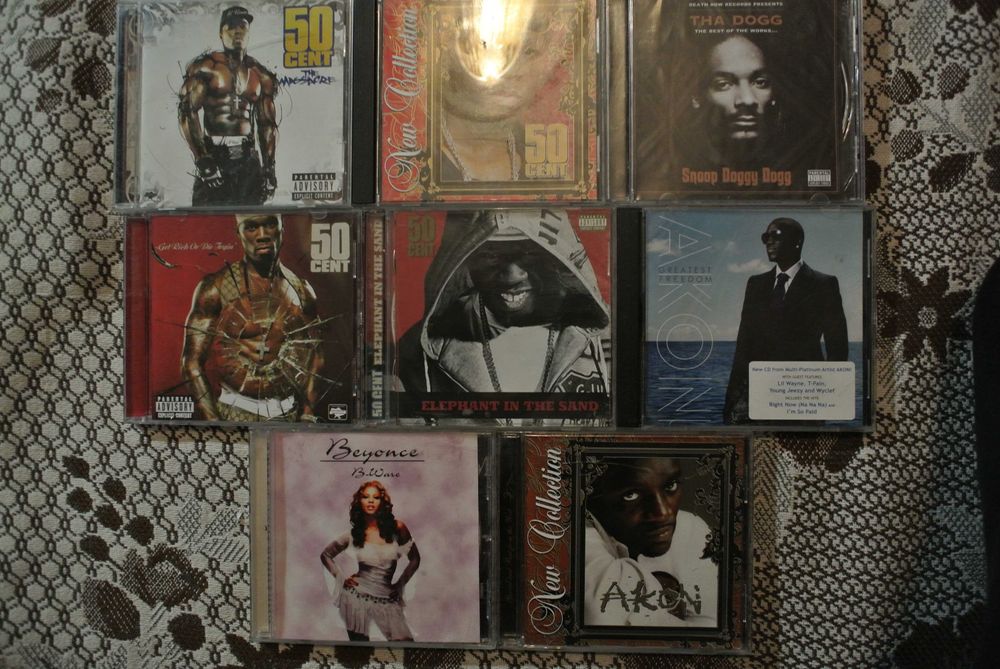 CD Диски 50 CENT. Snoop Dogg. Akon. Beyonce. Jay-z. G-Unit.