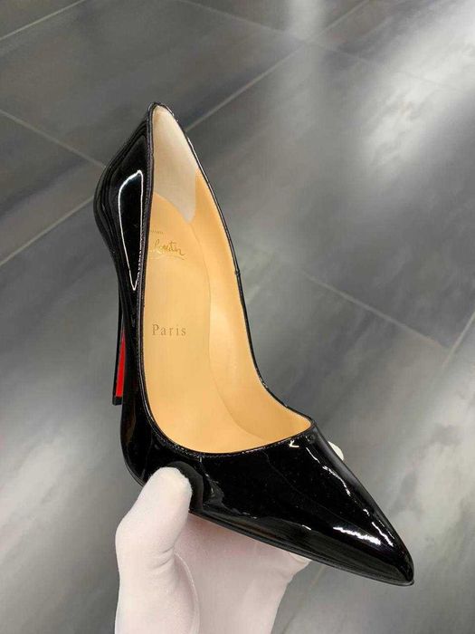 Черные туфли-лодочки Louboutin So Kate Лабутены 10 12 см чорні туфлі