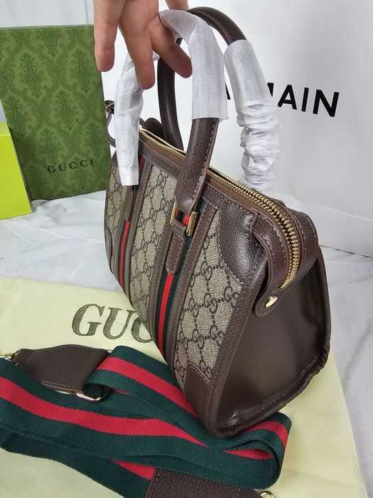 Torba damska Gucci kuferek brązowy torebka