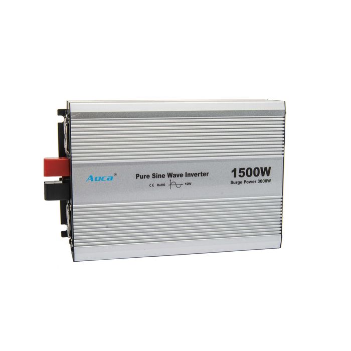 Інвертор автомобільний 1500W  12-220v ЧИСТИЙ СИНУС,  ЧЕСНА ПОТУЖНІСТЬ