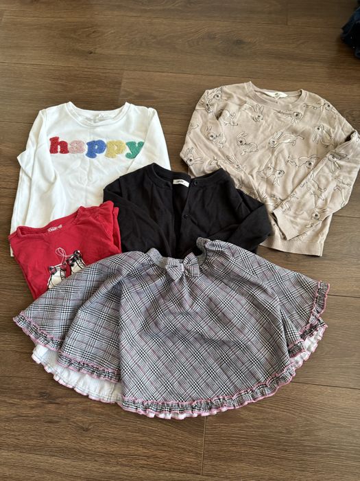 Paka ubrań dla dziewczynki, 122 i 128 cm, Zara, H&M, Reserved