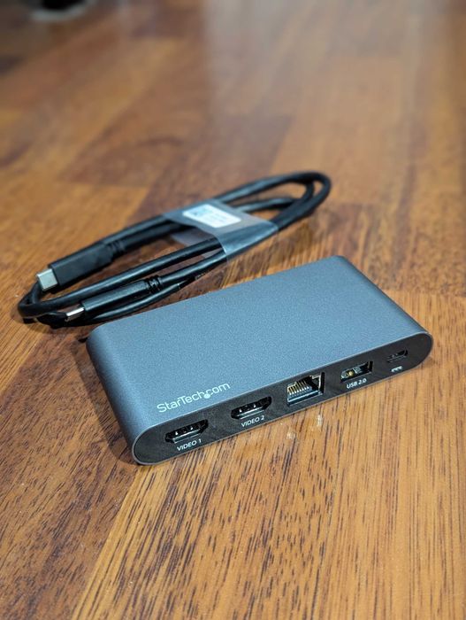 Startech USB C Dual 4K Monitor Dual HDMI док станція 2x USB-A 100W PD