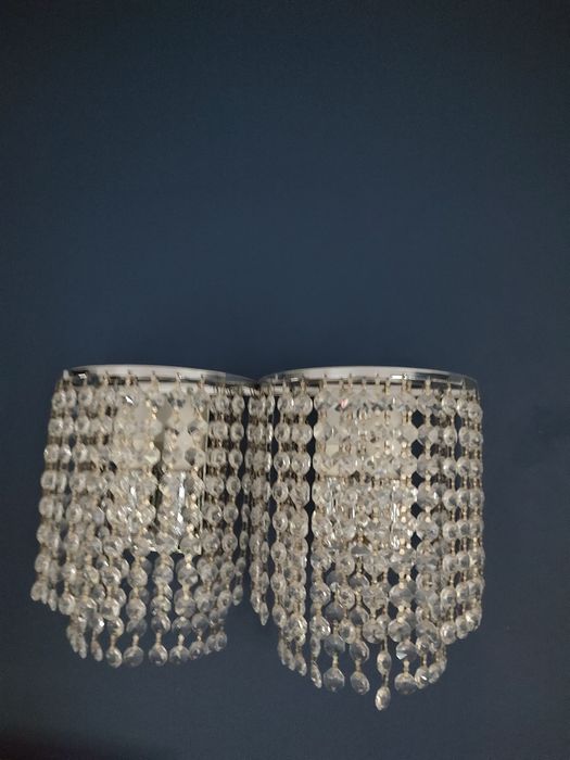 Kinkiet Glamour, kryształowy