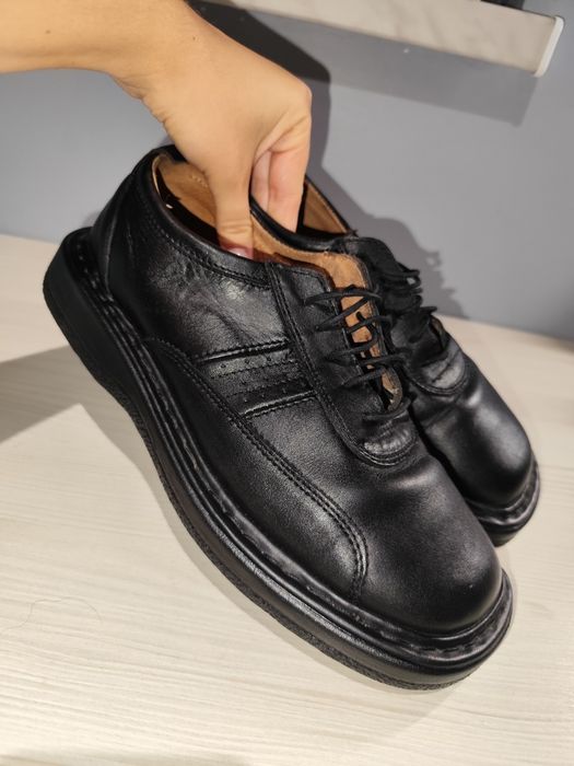 Eleganckie skórzane mokasyny męskie 40