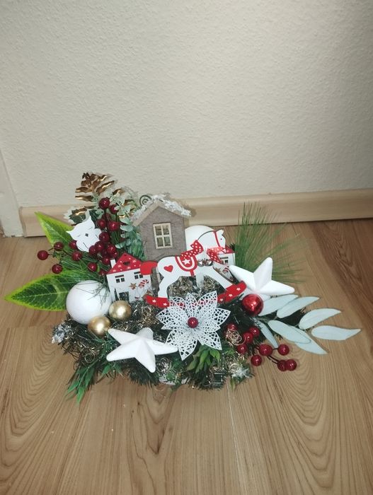 Okazja! Elegancki Ozdobny Stroik Boże Narodzenie i Nie Tylko.