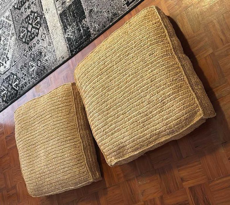 Almofada de chão para jardim em juta