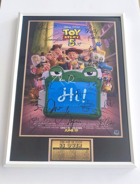 Moldura Filme Toy Story 5 com Autógrafos (A4)