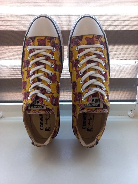 Andy Warhol Converse All Star Yellow Pink Cow Low