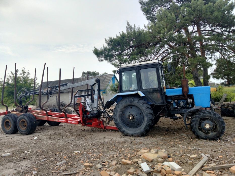 Прицеп лісовоз тракторний WEIMER WE-12D, МТЗ 82
