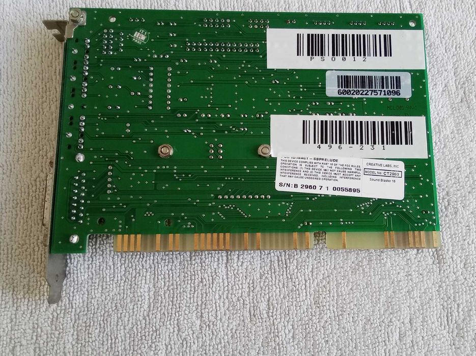 [PC Vintage] Sound Blaster Vibra 16C - ISA