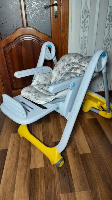 ‼️Chicco Polly 2start з НОВИМ чохлом кріселко дитяче