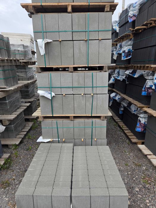 Obrzeże palisadowe 8x30x50 brązowe, szare, grafitowe,