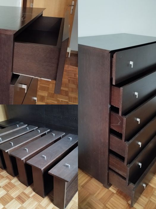 1Cama +2mesasCabeceiras +1Estrado
Cama Madeira 200x1