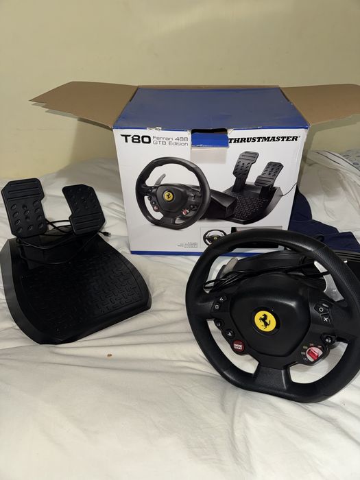 Volante e pedais thrustmaster T80 ferrari edition