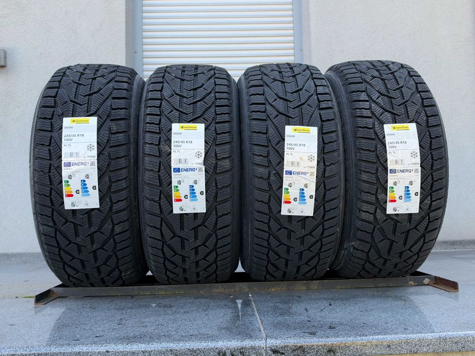 4szt zimowe 245/45R18 Kormoran Snow 100V XL Prod. 2026 rok! 5lat gwarancji