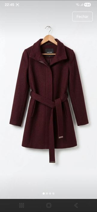 Sobretudo lã pura Bordeux XS Salsa