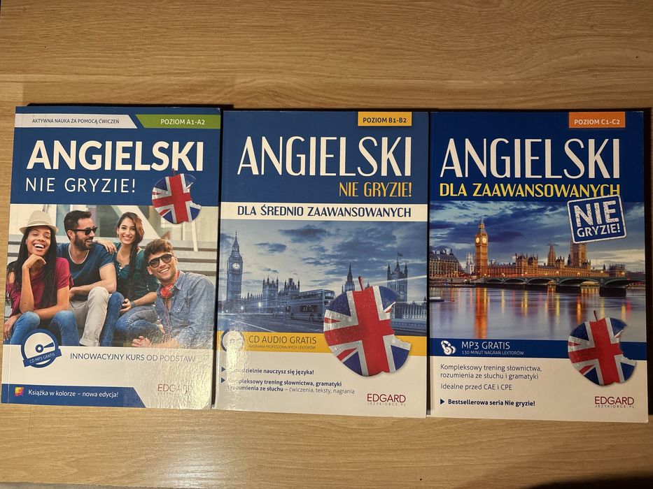Zestaw Angielski nie gryzie A1–C2 (3 poziomy)