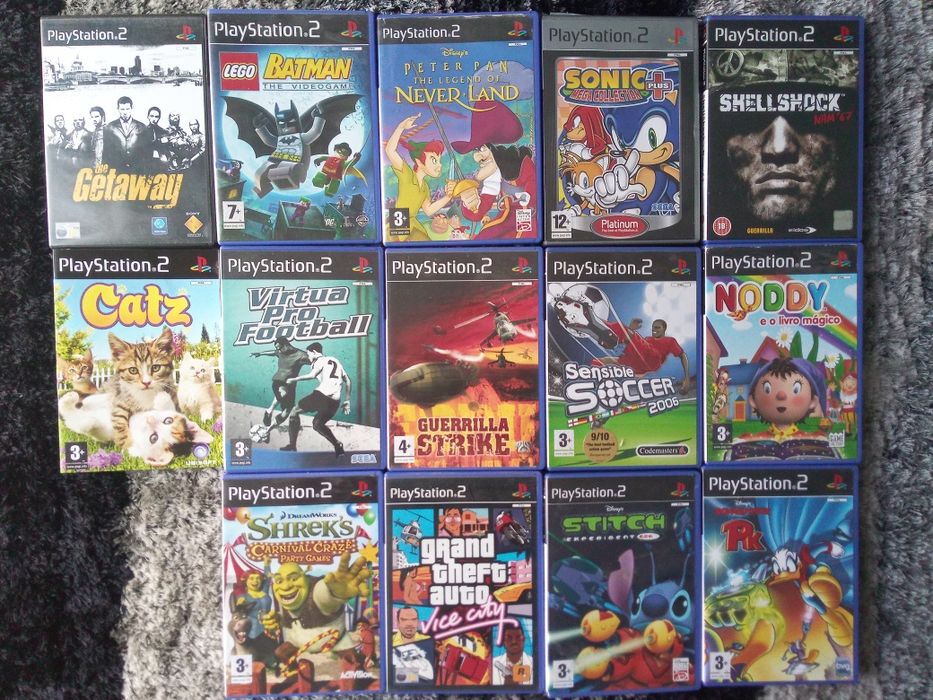 Jogos da PlayStation 2 vendo 7 euros cada  CD