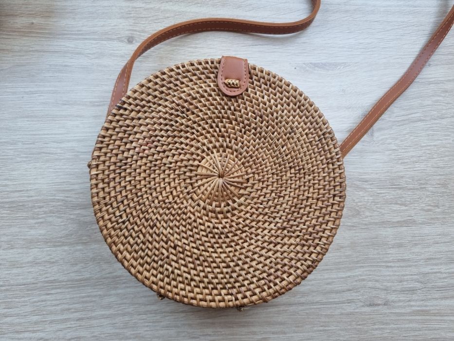 Torebka naturalna rattanowa nowa