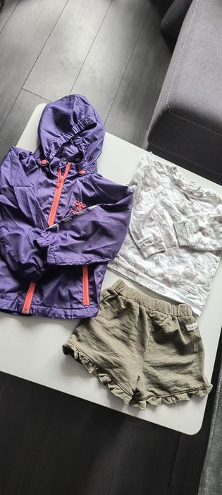 Zestaw Newbie szorty bluza + wiatrówka Hummel 92