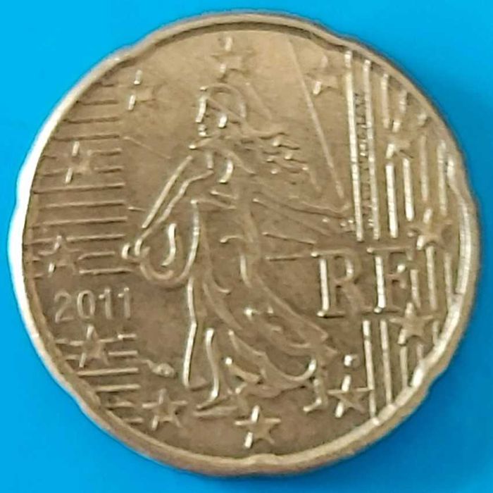 20 Cêntimos de 2011 de França, a Semeadora