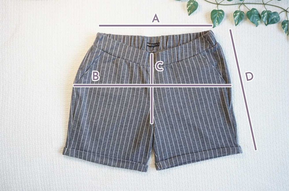 Szare dzianinowe szorty w paski; wygodne eleganckie spodenki damskie