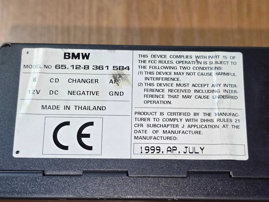 BMW E39 E46 E53 E83 Zmieniarka Płyt Magazynek 6CD