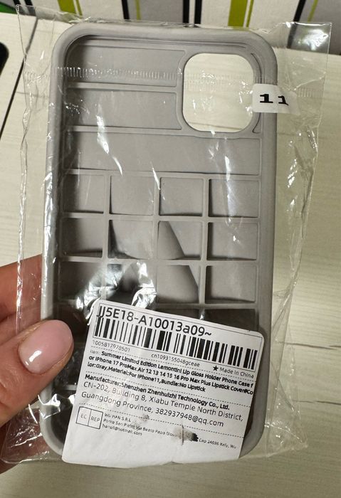 Чолох від rhode на iPhone 11 з тримачем помади/блиску для губ