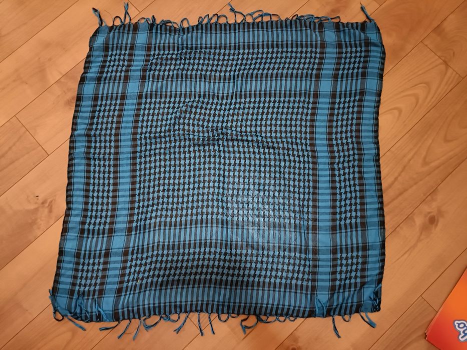 Bandana De Bainha Com Franja Estampada Em Xadrez