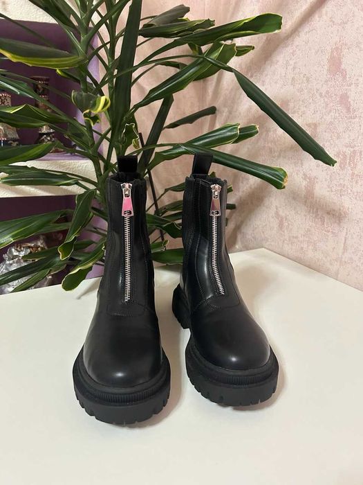 Женские зимние ботинки Челси натуральная кожа