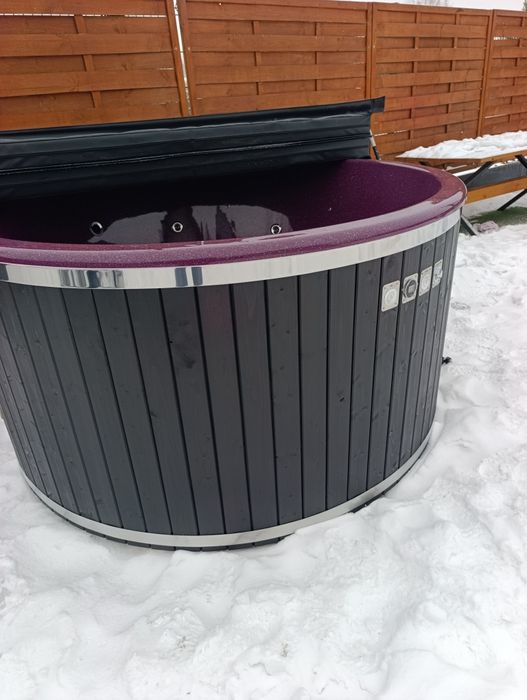 HotTub Balia Ogrodowa Bania Jacuzzi SPA PIEC XXL NOWA 200cm