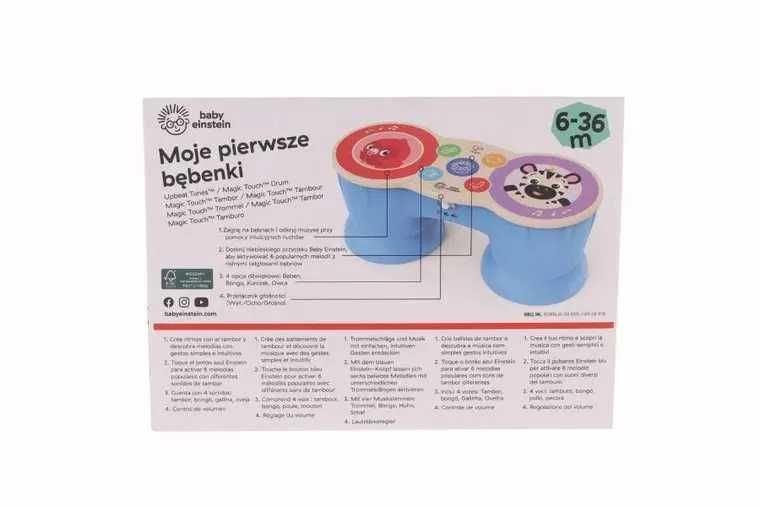 Hape, Baby Einstein, Magiczne dotykowe bębenki, zabawka muzyczna