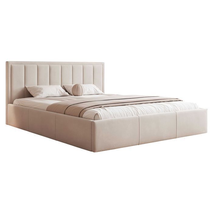 Łóżko tapicerowane MEYN z pojemnikiem, stelażem 90/120/140/160/180x200